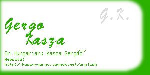 gergo kasza business card